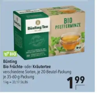 Citti Bünting Bio Früchte- oder Kräutertee tilbud