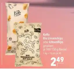Citti Koro Bio Linsenchips oder Erbsenflips tilbud