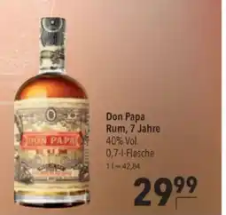 Citti Don Papa Rum, 7 Jahre tilbud