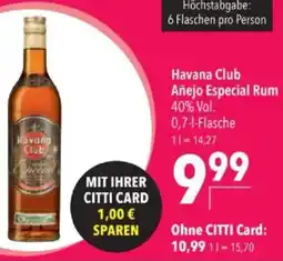 Citti Havana Club Añejo Especial Rum tilbud