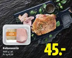 Lidl Kalkunoverlår tilbud