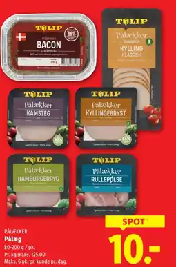 Lidl PÅLÆKKER Pålæg tilbud