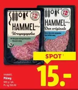 Lidl HAMMEL Pålæg tilbud