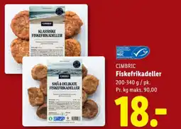 Lidl CIMBRIC Fiskefrikadeller tilbud