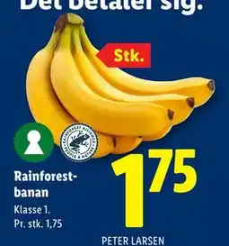 Lidl Rainforestbanan tilbud