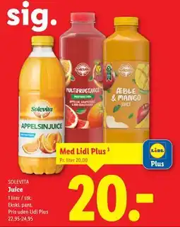 Lidl Juice, App-pris tilbud