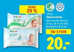 Lidl Vådservietter tilbud