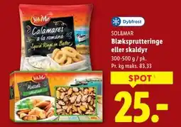 Lidl Blæksprutteringe eller skaldyr tilbud