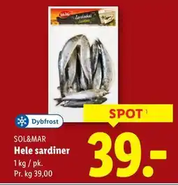 Lidl Hele sardiner tilbud