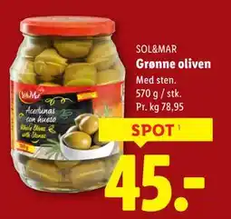 Lidl Grønne oliven tilbud