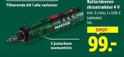 Lidl Batteridreven skruetrækker 4 V tilbud