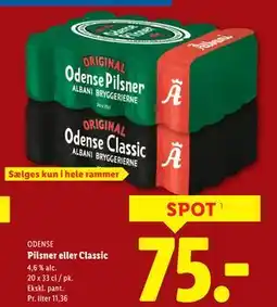 Lidl Pilsner eller Classic tilbud