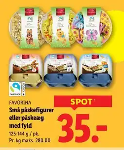 Lidl Små påskefigurer eller påskeæg med fyld tilbud