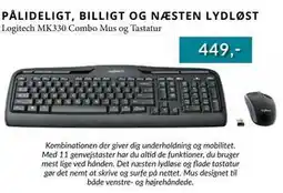 CBC Logitech MK330 Combo Mus og Tastatur tilbud