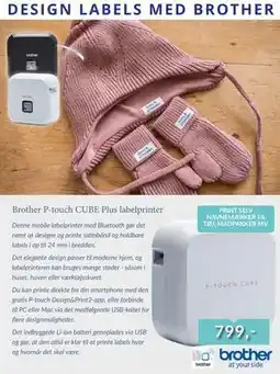 CBC Brother P-touch CUBE Plus labelprinter tilbud