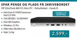 CBC HP EliteDesk 800 G5 Mini PC - Refurbished - Grade B tilbud