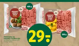 Coop 365 Hakket grise- og kalvekød 4-7% eller 8-12% tilbud