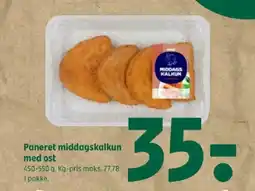 Coop 365 Paneret middagskalkun med ost tilbud