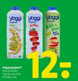 Coop 365 Yoggi yoghurt tilbud