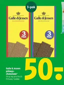 Coop 365 Galle & Jessen pålægs- chokolade tilbud