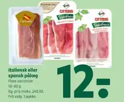 Coop 365 Italiensk eller spansk pålæg tilbud