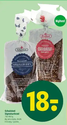 Coop 365 Schulstad Signaturbrød tilbud