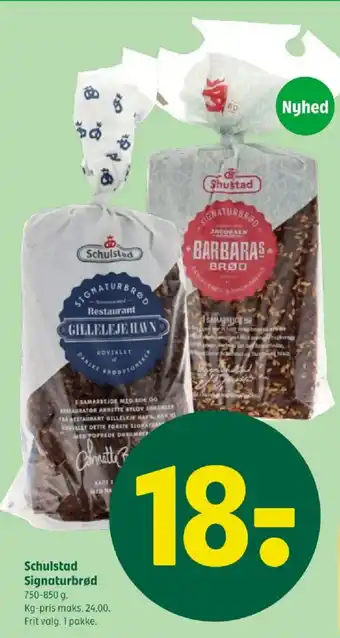 Coop 365 Schulstad Signaturbrød tilbud