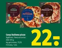 Coop 365 Coop italiana pizza tilbud