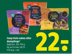 Coop 365 Coop Asia cubes eller dumplings tilbud