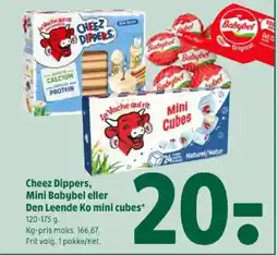 Coop 365 Cheez Dippers, Mini Babybel eller Den Leende Ko mini cubes tilbud
