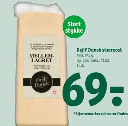 Coop 365 Dejli' Dansk skcereost tilbud