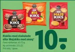 Coop 365 Riskiks med chokolade eller Majskiks med smag tilbud