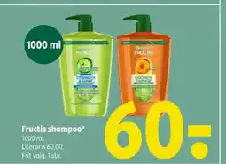 Coop 365 Fructis shampoo tilbud