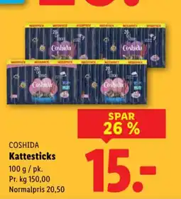 Lidl Coshida kattesticks tilbud
