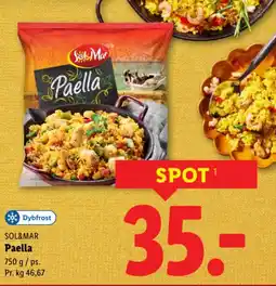 Lidl Sol&mar paella tilbud