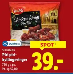 Lidl Sol&mar piri piri- kyllingevinger tilbud