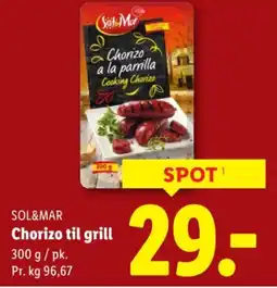 Lidl Sol&mar chorizo til grill tilbud