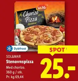 Lidl Sol&mar stenovnspizza tilbud