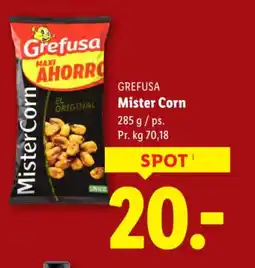 Lidl Grefusa mister corn tilbud