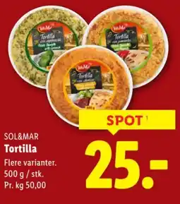 Lidl Sol&mar tortilla tilbud