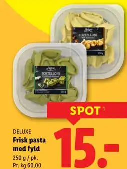 Lidl Deluxe frisk pasta med fyld tilbud