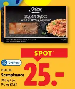 Lidl Deluxe Scampisause tilbud