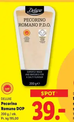 Lidl Deluxe pecorino romano dop tilbud