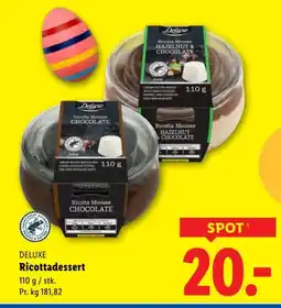 Lidl Deluxe ricottadessert tilbud