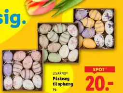 Lidl Livarno påskeæg til ophæng tilbud