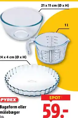 Lidl Pyrex bageform eller målebæger tilbud