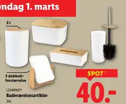 Lidl Livarno badeværelsesartikler tilbud