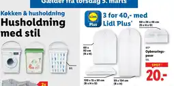 Lidl W5 opbevarings- poser stk. tilbud