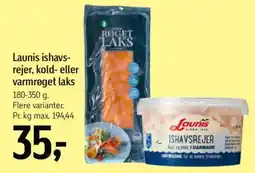 Føtex Launis ishavs- rejer, kold- eller varmrøget laks tilbud