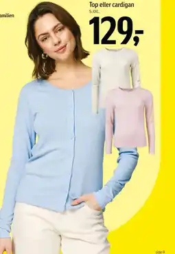 Føtex Top eller cardigan tilbud